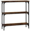 vidaXL Konsolentisch R&auml;uchereiche 75x22,5x75 cm Holzwerkstoff