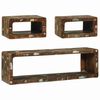 vidaXL TV-Schrankset 3 Stk. Mehrfarbig 100 x 30 x 32 cm