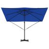 vidaXL Roma Parasol Blau 286 x 284 x 265 cm Aluminium und Polyester