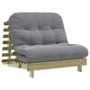 vidaXL Futon Schlafsofa mit Matratze 100x206x11 Kieferholz Impr&auml;gniert