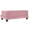 vidaXL Hundebett Rosa 80x45x30 cm Samt