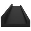 vidaXL Wandregale 4 Stk. Schwarz 60x9x3 cm
