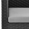 vidaXL Gartenstühle mit Kissen 2 Stk. PP Rattan Anthrazit