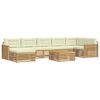 vidaXL Outdoor-Sofagarnitur 8 Stk. Wei&szlig; und Creme