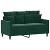 vidaXL 2-Sitzer-Sofa Dunkelgrün 120 cm Samt