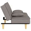 vidaXL Schlafsofa Taupe Stoff