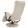 vidaXL TV-Massagesessel Cremeweiß Kunstleder