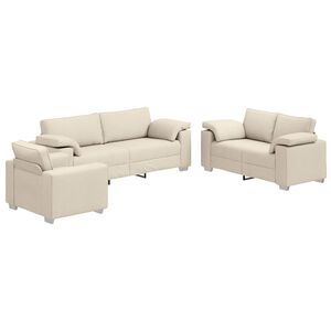 vidaXL Sofa 2 pcs Dunkelgrau 219 x 80 x 82 cm Stoff