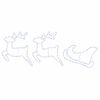 vidaXL Rentier und Schlitten Weihnachtsdekoration LOVIISA 180 LEDs