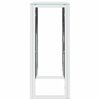 vidaXL Konsolentisch 110x30x70 cm Edelstahl und Glas