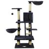 vidaXL Kratzbaum mit Sisal-Kratzsäulen Blau 122 cm