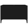 vidaXL Plattenschrank Schwarz 74,5x38x48 cm Holzwerkstoff