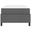 vidaXL Boxspringbett Dunkelgrau 100 x 200 cm Stoff