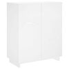 vidaXL Schuhschrank 73 x 38 x 87,5 cm Holzwerkstoff Wei&szlig;