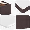 vidaXL Ottoman-Bett mit Matratze Dunkelbraun 120x190 cm Stoff