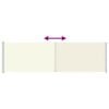 vidaXL Seitenmarkise Ausziehbar 180x600 cm Creme