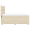 vidaXL Boxspringbett mit Matratze Creme 140x200 cm Stoff