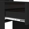 vidaXL Schlafzimmer-Frisiertische mit Regal Schwarz 80 x 39,6 x 135 cm