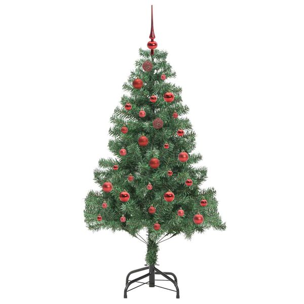 vidaXL Weihnachtsbaum mit 150 LEDs mit St&auml;nder Gr&uuml;n 150 cm PVC