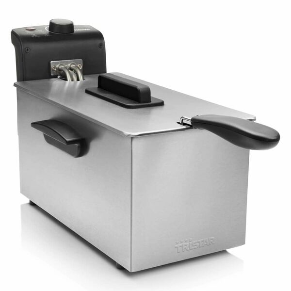 Tristar Fritteuse 2000 W 3 L Edelstahl Silbern