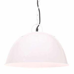 vidaXL H&auml;ngelampe Vintage Industriestil 25 W Wei&szlig; Rund 41 cm E27