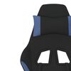 vidaXL Gaming-Stuhl Schwarz und Blau Stoff