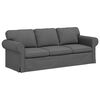 vidaXL Sofa Set 2 pcs Dunkelgrau 215 x 82 x 80 cm Stoff