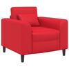 vidaXL Sessel Rot Kunstleder