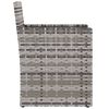 vidaXL Gartensessel mit Kissen Grau Poly Rattan