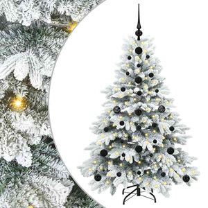 vidaXL K&uuml;nstlicher Weihnachtsbaum mit 150 LEDs Wei&szlig; 120 cm PE und PVC