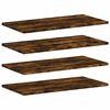 vidaXL Wandregale 4 Stk. R&auml;uchereiche 60x30x1,5 cm Holzwerkstoff