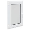 vidaXL Kellerfenster RISOR 60 x 80 cm PVC und Glas Wei&szlig;