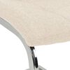 vidaXL Freischwinger 6 Stk. Creme Stoff