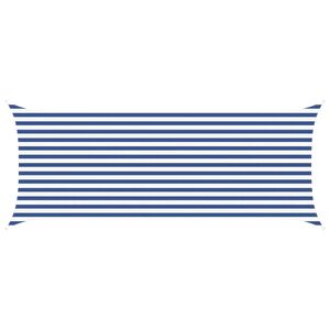 vidaXL Sonnensegel Blau und Wei&szlig; 5 x 2 m 100 % Polyester Oxford