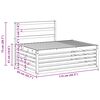 vidaXL Outdoor-Sofagarnitur 2 St&uuml;ck Natur 203,5 x 83 x 73 cm