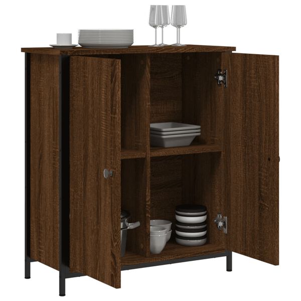 vidaXL Sideboard Braun Eichen-Optik 70x30x80 cm Holzwerkstoff