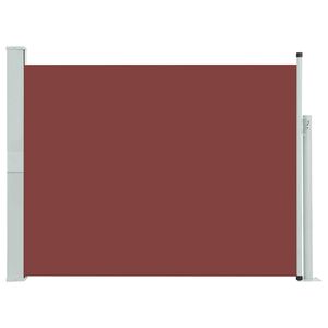 vidaXL Ausziehbare Seitenmarkise 140&times;500 cm Braun