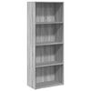 vidaXL B&uuml;cherregal Grau Sonoma 60x30x152 cm Holzwerkstoff