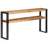 vidaXL Konsolentisch 150x30x75 cm Raues Mangoholz