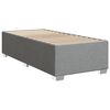 vidaXL Boxspringbett mit Matratze Hellgrau 90x190 cm Stoff
