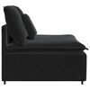 vidaXL Modulares Sofa Mittelmodul mit Kissen Schwarz 100 cm
