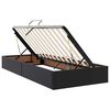 vidaXL Bett mit Stauraum und LED Schwarz 200 x 200 cm Kunstleder