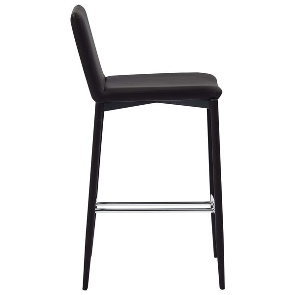 vidaXL Barhocker 2 Stk. Braun Kunstleder