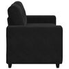 vidaXL Zweisitzer-Sofa Schwarz 120 cm Samt