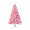 vidaXL K&uuml;nstlicher vorbeleuchteter Weihnachtsbaum Rosa 120 cm PVC