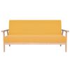 vidaXL 3-Sitzer Sofa Stoff Gelb