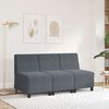 vidaXL Modulares Sofa ohne Armlehnen Dunkelgrau 55 cm Samt