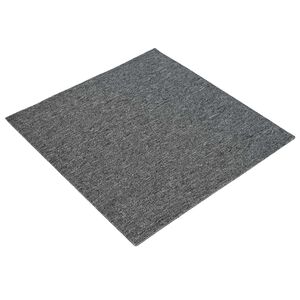 vidaXL Teppichfliese Mittelgrau 50 x 50 cm 4 stk. PP und Bitumen