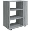 vidaXL Rollschrank Grau Sonoma 60x35x75 cm Holzwerkstoff