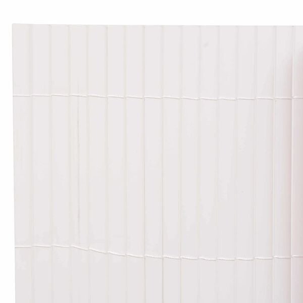 vidaXL Gartenzaun Wei&szlig; 150 x 300 cm PVC
